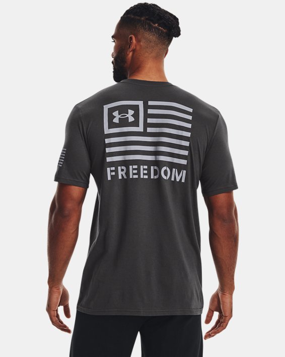 Men's UA Freedom Banner T-Shirt, Gray, pdpMainDesktop image number 1